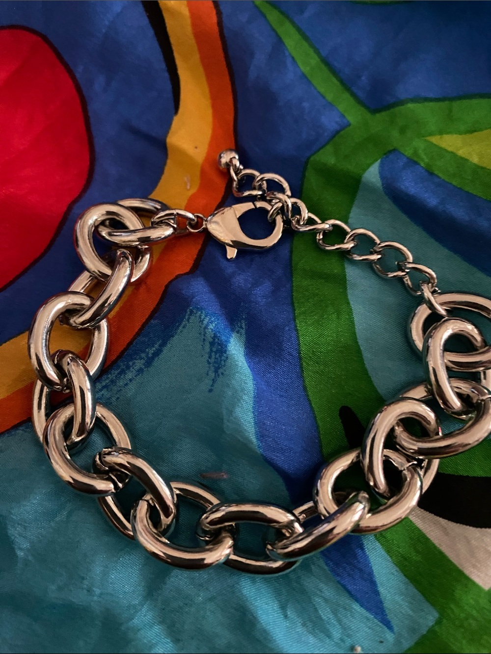 Chunky Silver Link Bracelet